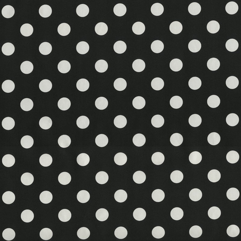 Pillow Perfect - 386065 Outdoor/Indoor Polka Dot Tufted Seat Cushions (Round Back), 19" x 19", Black, 2 Pack - Image 4